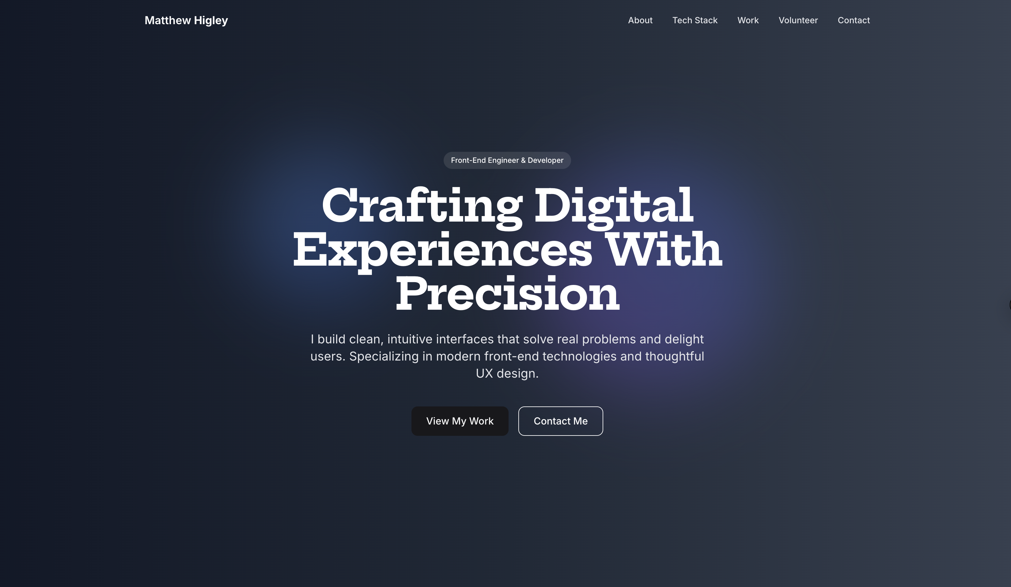 Matthew Higley — front-end engineer & developer portfolio